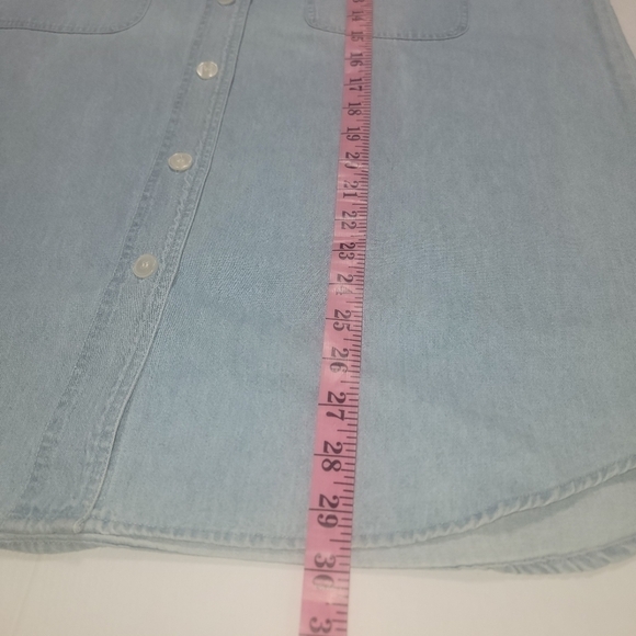 Country legends XL sleeveless top. Faded denim with embroidery - Picture 3 of 9